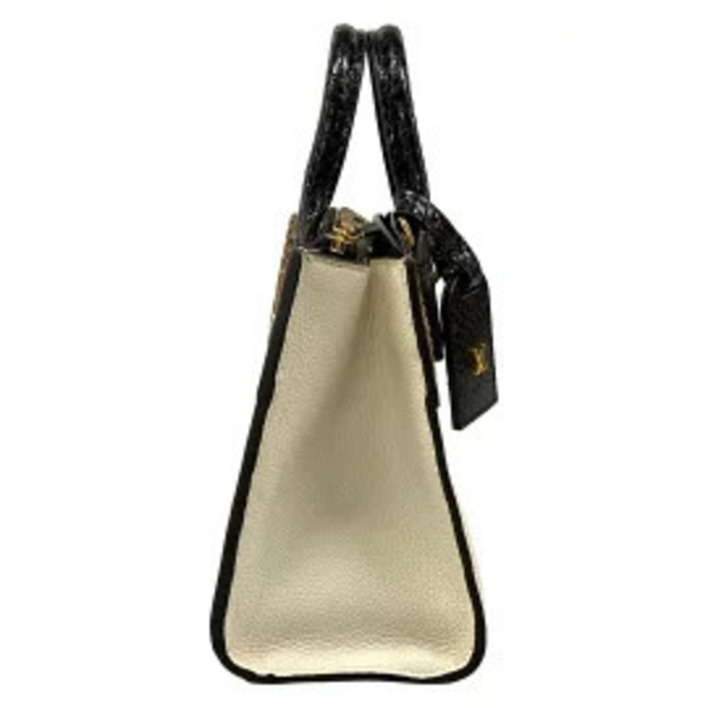 Louis Vuitton City Steamer Handbag Snow Leather Cowhide